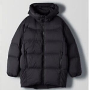 Aritzia TNA The Giga Puff Jacket Coat Black Size XXS